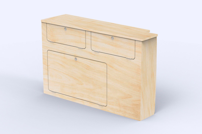 Kompakter Seitenschrank A1 - Van-Umbau Berlingo / Partner 3