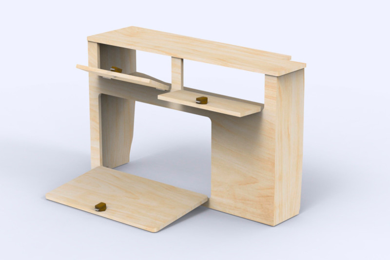 Kompakter Seitenschrank A1 - Van-Umbau Berlingo / Partner 3