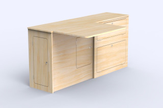 Large Table Side Unit L2 A3 - Trafic 3 Conversion | Simple Vans