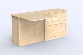 Unité Latérale Grand Table L1 A4 - Aménagement de van | Simple Vans