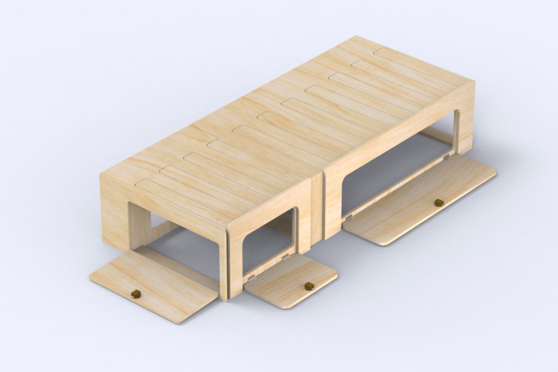 Grand Lit Peigne B130 - Aménagement de van | Simple Vans