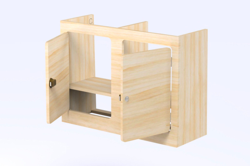 Grand Placard Haut D4 - aménagement de van | Simple Vans