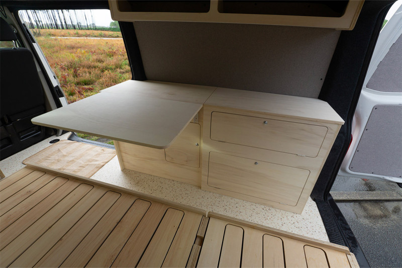 Seitenschrank Großer Tisch L2 A3 - Van-Umbau Expert / Jumpy