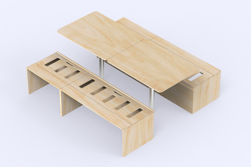 Lit Salon King PLUS BSL KING - Aménagement grands vans | Simple Vans