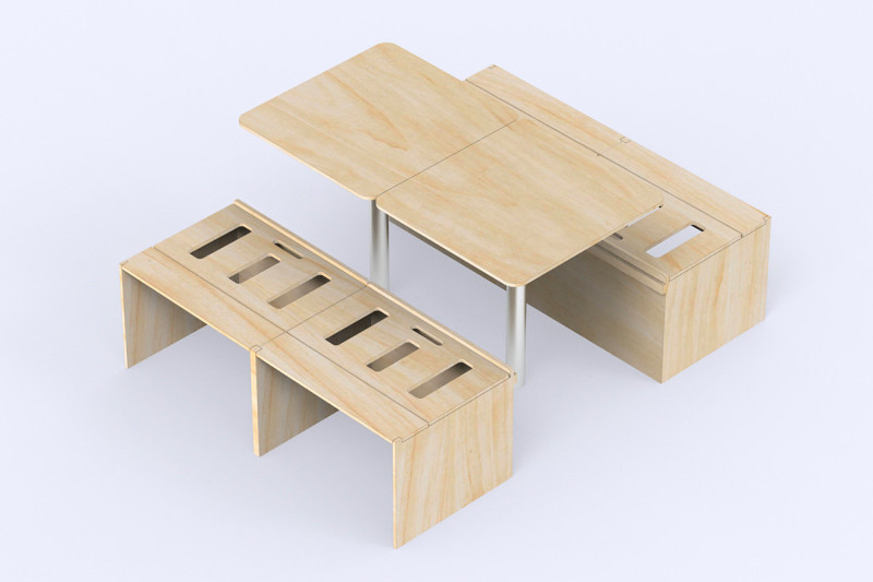 Lit Salon Queen PLUS BSL QUEEN - Aménagement grands vans | Simple Vans