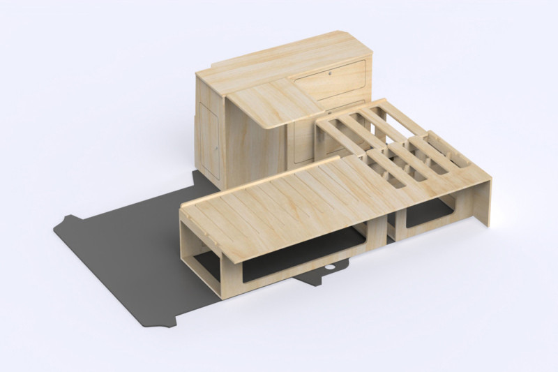 Kit complet The Minimalist - Aménagement VW Transporter T5 / T6