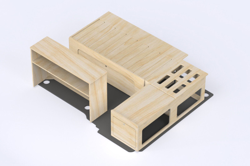 Kit complet The Weekender - Aménagement Kangoo 3 | Simple Vans