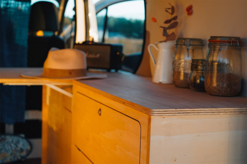 Large Table Side Unit L1 A4 - Van Conversion | Simple Vans