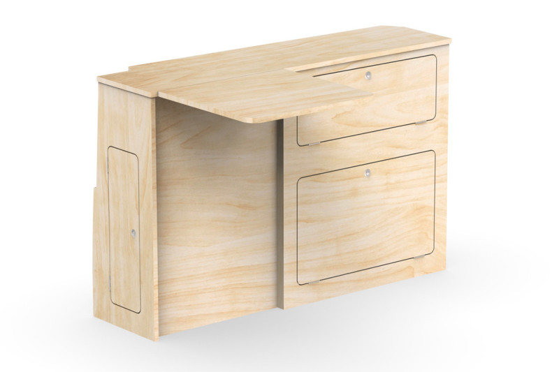 Slim Side Table Unit A2S - VW T5 / T6