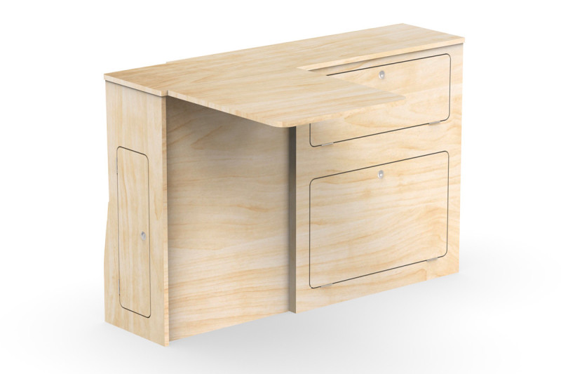 Schlanke Seitenschrank Tisch A2S - Trafic 3