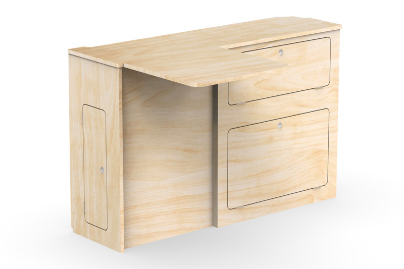 Schlanke Seitenschrank Tisch A2S - Expert / Jumpy