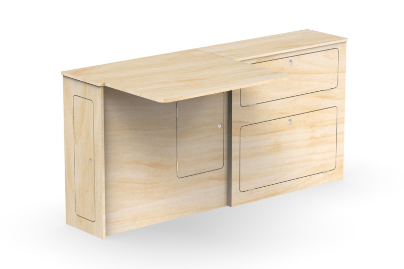 Unité Latérale Grande Table Slim L2 A3S - Universel