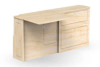 Großes Tisch-Beistellgerät Schlanke L2 A3S - VW T5 / T6