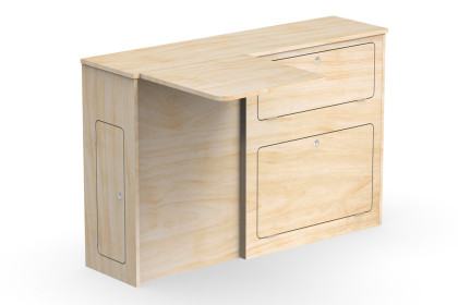 Schlanke Seitenschrank Tisch A2S - Universal