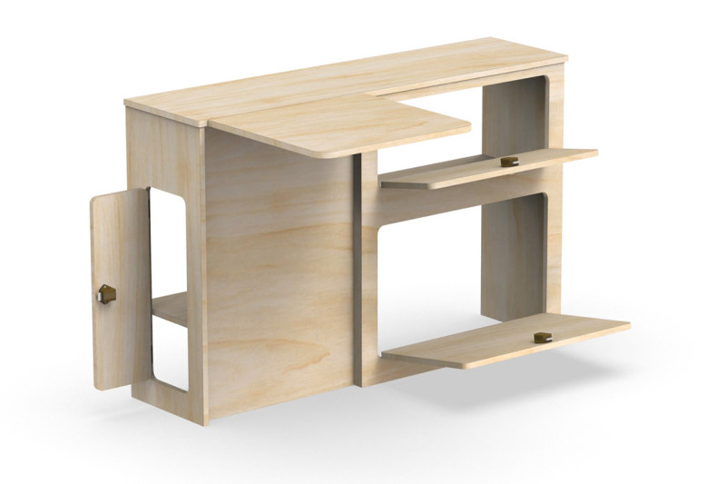 Slim Side Table Unit A2S - Universal