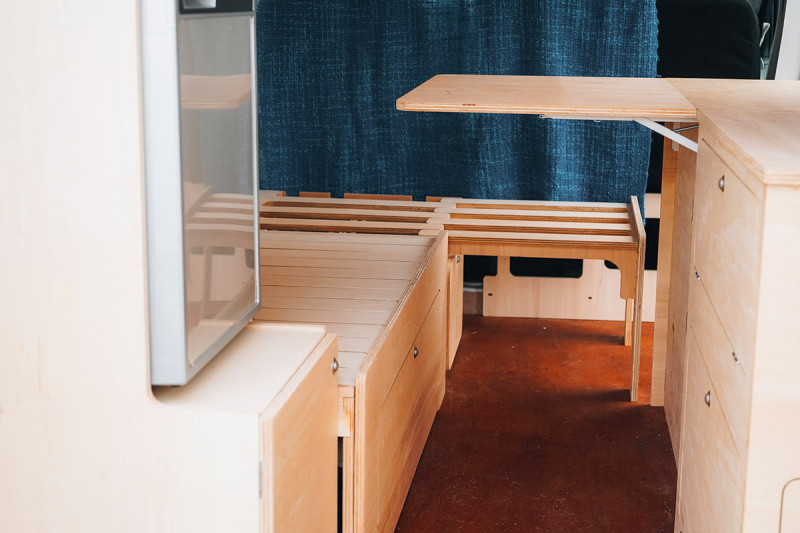Sliding Bed B120 - Van Conversion | Simple Vans