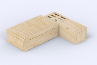 Lit Peigne Compact B4 - Aménagement de van | Simple Vans