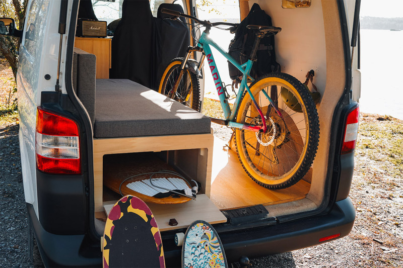 Large Sliding Bed B130 - Van Conversion | Simple Vans