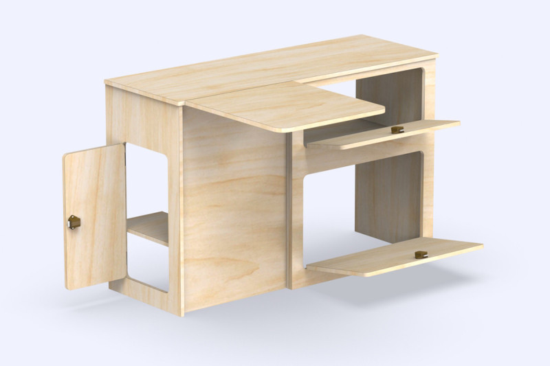Unité Latérale Table A2 - Aménagement de van | Simple Vans