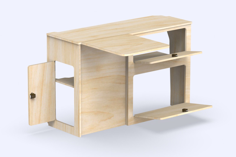 Unité Latérale Table A2 - Aménagement Expert / Jumpy | Simple Vans