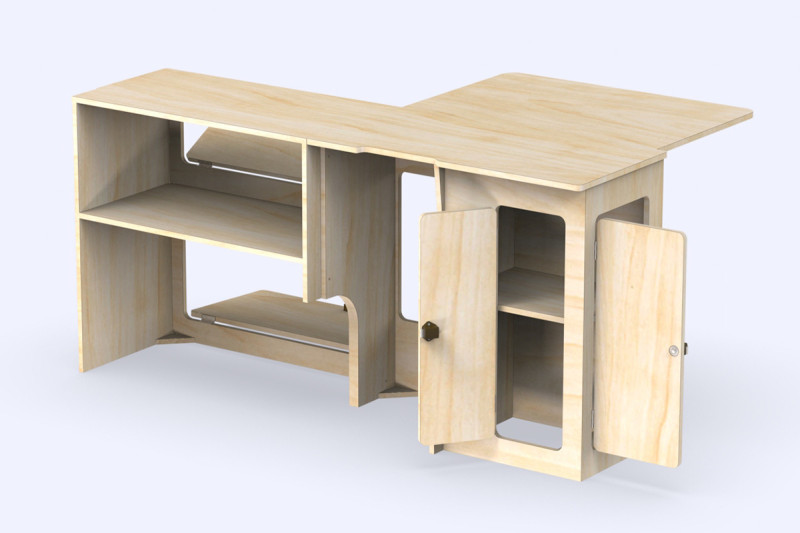 Seitenschrank Großer Tisch L1 A4 - Van-Umbau Trafic 3 | Simple Vans