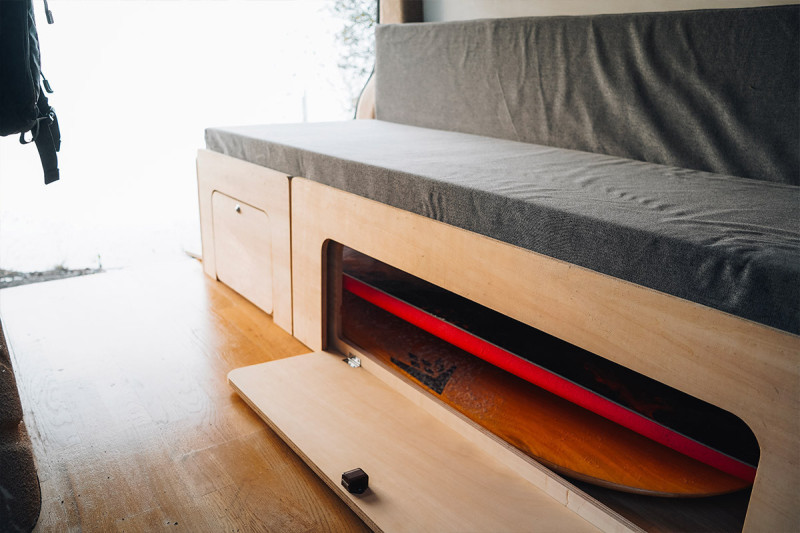 Large Sliding Bed B130 - Van Conversion | Simple Vans