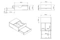 Tiroir Cuisine arrière D8 - pour lit peigne B120, B4 & B | Simple Vans