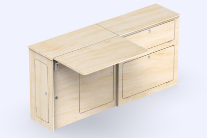 Large Table Side Unit L2 - Van Conversion | Simple Vans