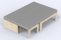 Matelas Large pour grand Lit B130 : 130 x 180 cm | Simple Vans