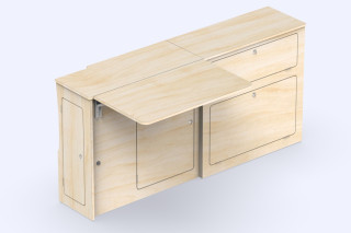 Unité Latérale Grande Table A3v2 - Aménagement Trafic 3 | Simple Vans