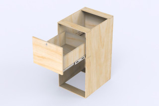 Küchenmöbel Kühlschrank PLUS CF - Großer Van-Umbau | Simple Vans