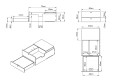 Tiroir Cuisine arrière D8 - pour lit peigne B120, B4 & B | Simple Vans