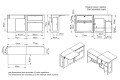 Unité Latérale Grande Table A3v2 - Aménagement VW T5 /T6 | Simple Vans