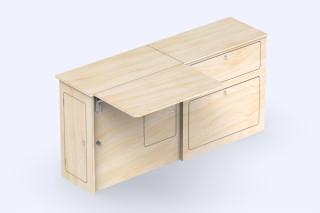 Seitenschrank Großer Tisch L1 A4 - Van-Umbau | Simple Vans