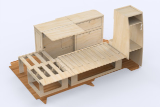 Kit complet The Roamer, Aménagement VW Transporter T5/T6 | Simple Vans