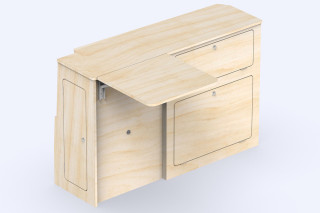 Unité Latérale Table A2V2 - Aménagement VW T5 / T6 | Simple Vans