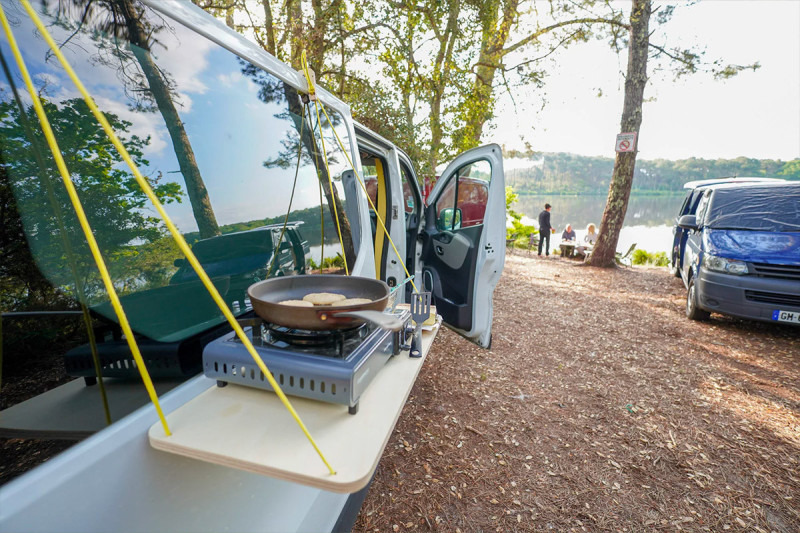 Suspended Table D3 - Van Accessory | Simple Vans