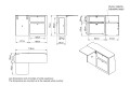 Unité Latérale Table A2V2 - Aménagement VW T5 / T6 | Simple Vans