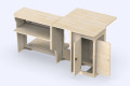 Seitenschrank Großer Tisch L1 A4 - Van-Umbau Expert / Jumpy