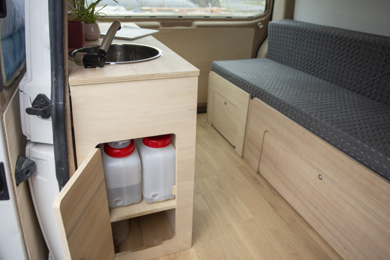 Water Kit (Jerry Cans, Sink and Tap) - Van Conversion | Simple Vans