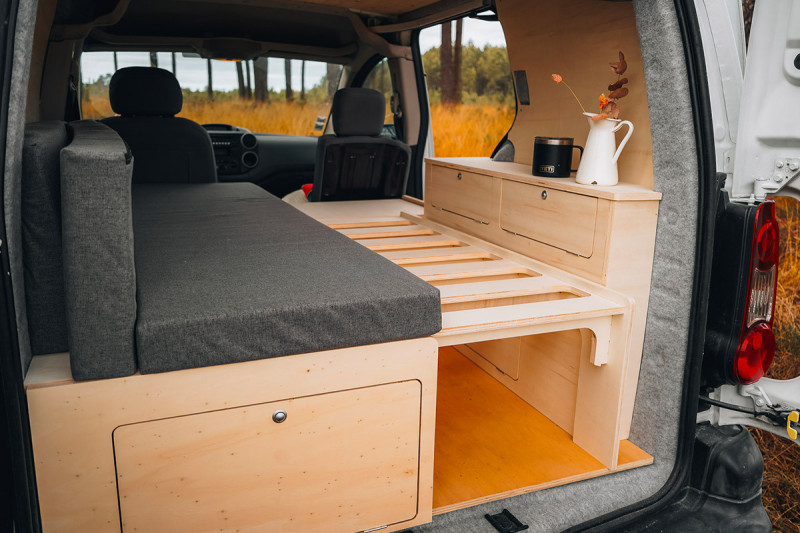 Meuble Latéral Comptact A1 - Aménagement VW Caddy | Simple Vans