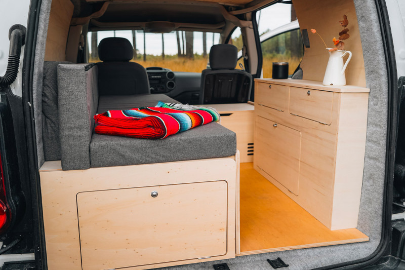 Meuble Latéral Comptact A1 - Aménagement VW Caddy | Simple Vans