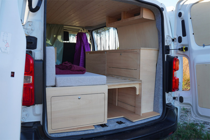 Tiroir arrière D10 - pour lit peigne B130 | Simple Vans