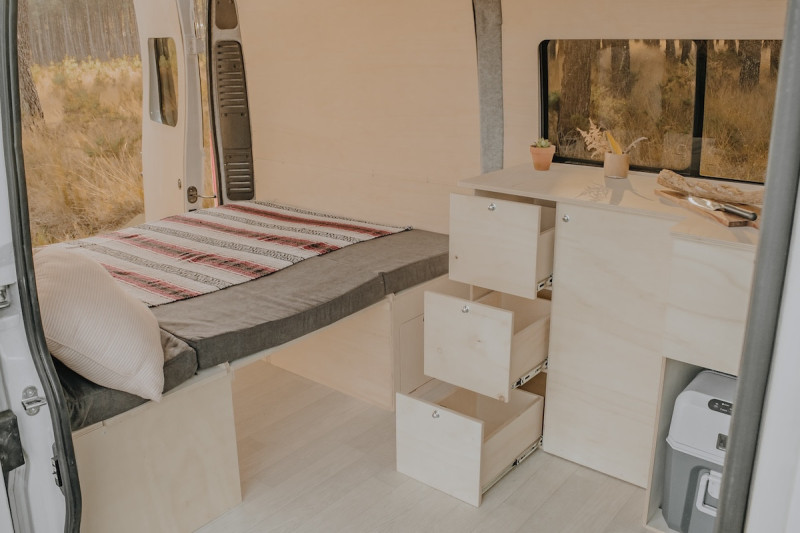 Kitchen Unit with Drawers PLUS CT - Large Van Conversion | Simple Vans
