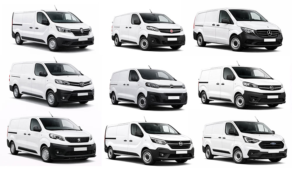 Outlines of the next van models being developed