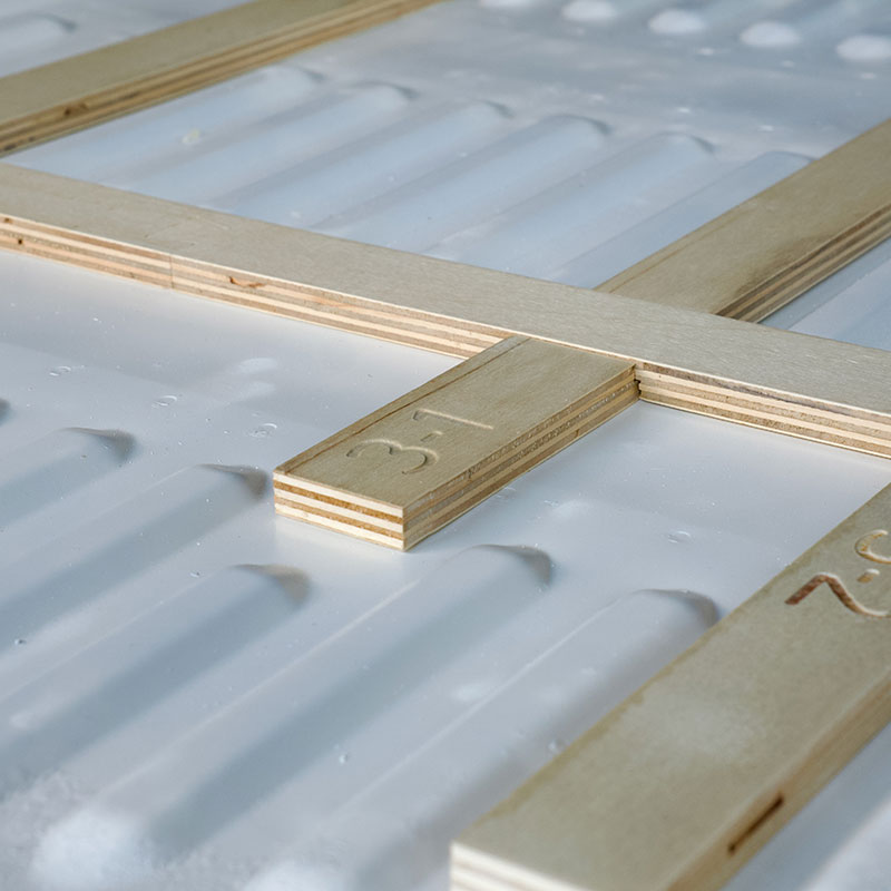 Pre-cut floor battens